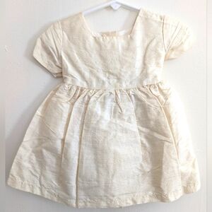 Vintage Ivory Silk Baby Dress